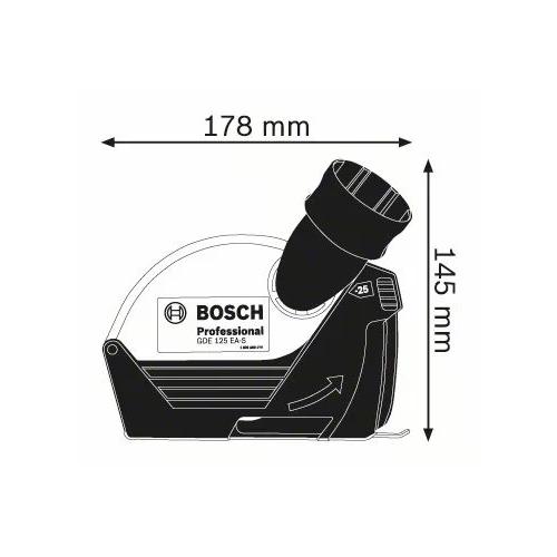 Odsávací kryt GDE 125 EA-S pre 125 mm uhlové brúsky